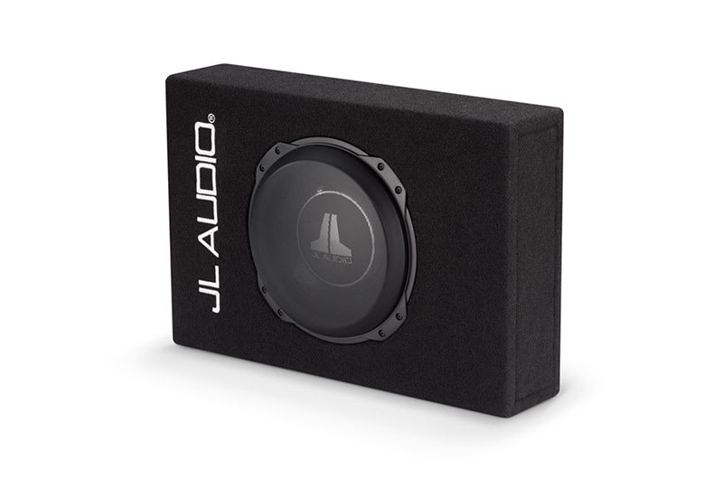 Subwoofer u kutiji JL Audio CS110TG-TW3 za auto zvuk.