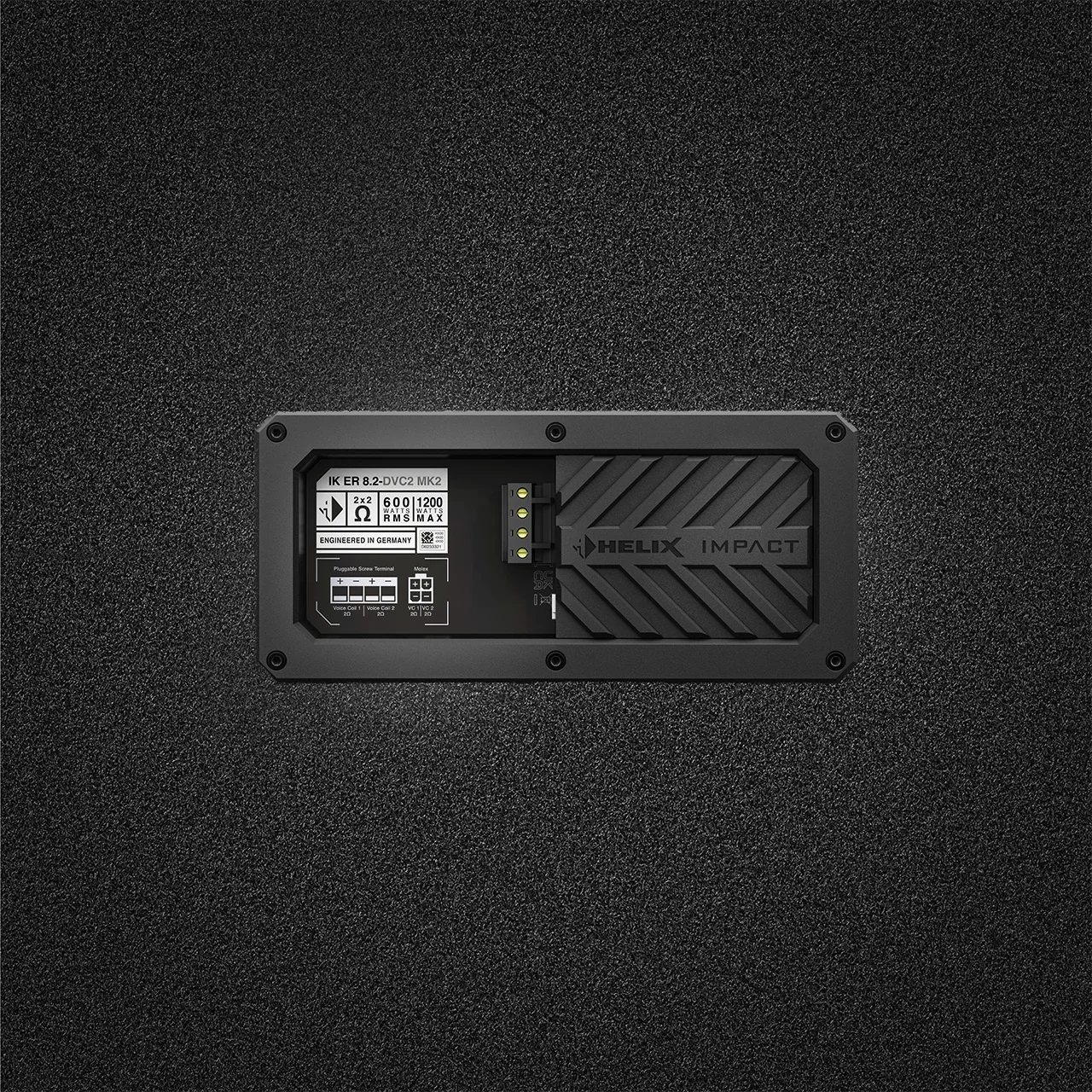 Subwoofer u kutiji Helix IK ER8.2-DVC2 MK2 za auto audio.