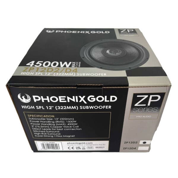 Phoenix Gold ZP12D4 subwoofer za auto zvučnike visokih performansi.