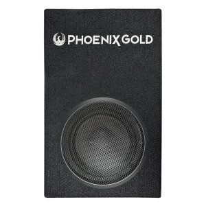 Phoenix Gold ZX18PBS subwoofer u kućištu za auto zvučnik.