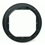 Crni okrugli okvir za auto zvučnik za montažu.