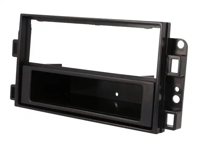 Auto radio okvir za instalaciju u vozilo, crni, za standardne dimenzije.