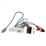 Auto audio kabelski adapter s raznim priključcima za car audio.