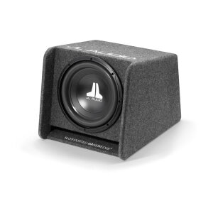 Subwoofer u kutiji JL Audio CP112-W0v3 za vrhunski zvuk u autu.